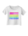 American Pride - Rainbow Flag - Freedom Infant T-Shirt-Infant T-Shirt-TooLoud-White-06-Months-Davson Sales