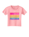 American Pride - Rainbow Flag - Freedom Toddler T-Shirt-Toddler T-Shirt-TooLoud-Candy-Pink-2T-Davson Sales