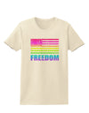 American Pride - Rainbow Flag - Freedom Womens T-Shirt-Womens T-Shirt-TooLoud-Natural-X-Small-Davson Sales