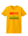 American Pride - Rainbow Flag - Freedom Womens T-Shirt-Womens T-Shirt-TooLoud-Gold-X-Small-Davson Sales