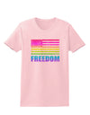 American Pride - Rainbow Flag - Freedom Womens T-Shirt-Womens T-Shirt-TooLoud-PalePink-X-Small-Davson Sales