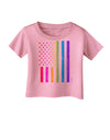 American Pride - Rainbow Flag Infant T-Shirt-Infant T-Shirt-TooLoud-Candy-Pink-06-Months-Davson Sales