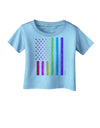 American Pride - Rainbow Flag Infant T-Shirt-Infant T-Shirt-TooLoud-Aquatic-Blue-06-Months-Davson Sales