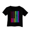 American Pride - Rainbow Flag Infant T-Shirt Dark-Infant T-Shirt-TooLoud-Black-06-Months-Davson Sales