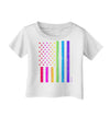 American Pride - Rainbow Flag Infant T-Shirt-Infant T-Shirt-TooLoud-White-06-Months-Davson Sales