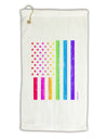 American Pride - Rainbow Flag Micro Terry Gromet Golf Towel 16 x 25 inch-Golf Towel-TooLoud-White-Davson Sales