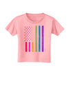 American Pride - Rainbow Flag Toddler T-Shirt-Toddler T-Shirt-TooLoud-Candy-Pink-2T-Davson Sales