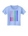 American Pride - Rainbow Flag Toddler T-Shirt-Toddler T-Shirt-TooLoud-Aquatic-Blue-2T-Davson Sales