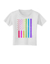 American Pride - Rainbow Flag Toddler T-Shirt-Toddler T-Shirt-TooLoud-White-2T-Davson Sales