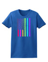 American Pride - Rainbow Flag Womens Dark T-Shirt-TooLoud-Royal-Blue-X-Small-Davson Sales