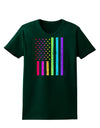 American Pride - Rainbow Flag Womens Dark T-Shirt-TooLoud-Forest-Green-Small-Davson Sales