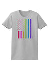 American Pride - Rainbow Flag Womens T-Shirt-Womens T-Shirt-TooLoud-AshGray-X-Small-Davson Sales