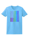 American Pride - Rainbow Flag Womens T-Shirt-Womens T-Shirt-TooLoud-Aquatic-Blue-X-Small-Davson Sales