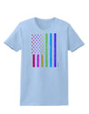 American Pride - Rainbow Flag Womens T-Shirt-Womens T-Shirt-TooLoud-Light-Blue-X-Small-Davson Sales