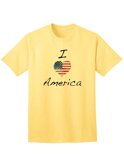 American Pride Scribble Adult T-Shirt-Mens T-shirts-TooLoud-Yellow-Small-Davson Sales