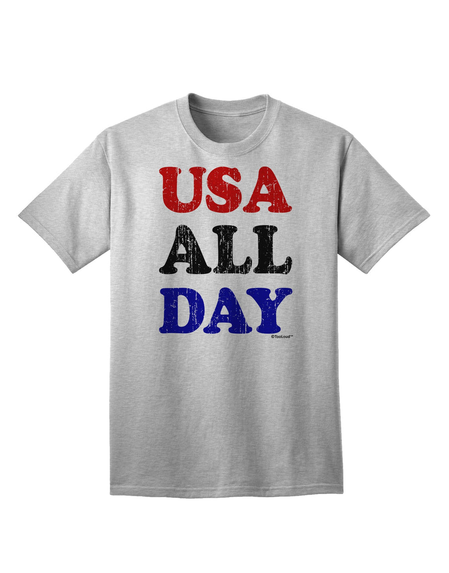 American Pride - Vintage Patriotic Adult T-Shirt with Distressed Design by TooLoud-Mens T-shirts-TooLoud-White-Small-Davson Sales