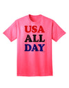 American Pride - Vintage Patriotic Adult T-Shirt with Distressed Design by TooLoud-Mens T-shirts-TooLoud-Neon-Pink-Small-Davson Sales