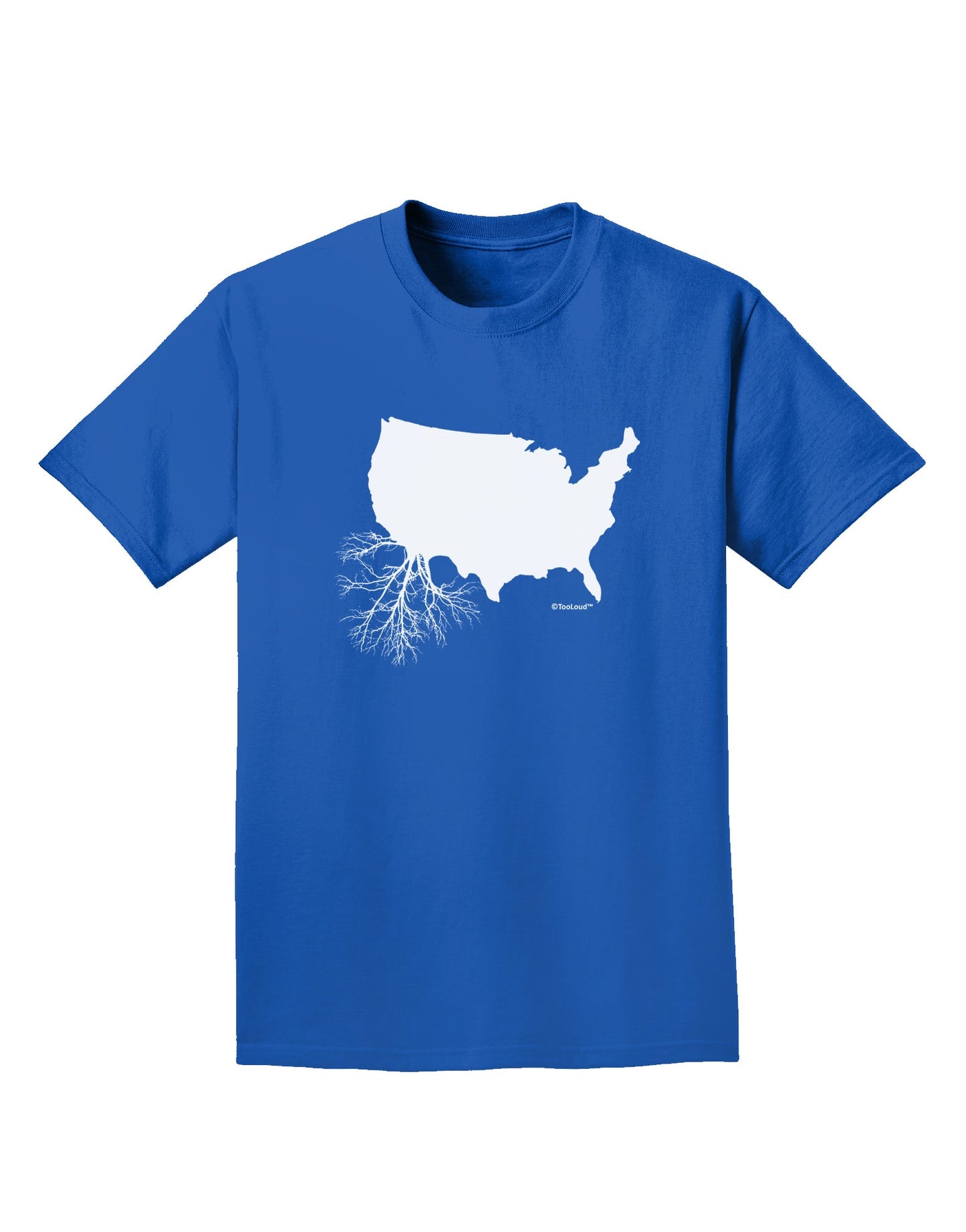 American Roots Design Adult Dark T-Shirt by TooLoud-Mens T-Shirt-TooLoud-Royal-Blue-Small-Davson Sales