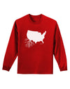 American Roots Design Adult Long Sleeve Dark T-Shirt by TooLoud-TooLoud-Red-Small-Davson Sales