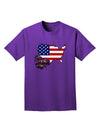 American Roots Design - American Flag Adult Dark T-Shirt by TooLoud-Mens T-Shirt-TooLoud-Purple-Small-Davson Sales