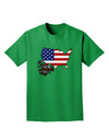 American Roots Design - American Flag Adult Dark T-Shirt by TooLoud-Mens T-Shirt-TooLoud-Kelly-Green-Small-Davson Sales