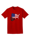 American Roots Design - American Flag Adult Dark T-Shirt by TooLoud-Mens T-Shirt-TooLoud-Red-Small-Davson Sales