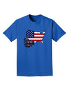 American Roots Design - American Flag Adult Dark T-Shirt by TooLoud-Mens T-Shirt-TooLoud-Royal-Blue-Small-Davson Sales