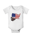 American Roots Design - American Flag Baby Romper Bodysuit by TooLoud-Baby Romper-TooLoud-White-06-Months-Davson Sales