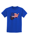 American Roots Design - American Flag Childrens Dark T-Shirt by TooLoud-Childrens T-Shirt-TooLoud-Royal-Blue-X-Small-Davson Sales