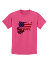 American Roots Design - American Flag Childrens T-Shirt by TooLoud-Childrens T-Shirt-TooLoud-Sangria-X-Small-Davson Sales