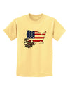 American Roots Design - American Flag Childrens T-Shirt by TooLoud-Childrens T-Shirt-TooLoud-Daffodil-Yellow-X-Small-Davson Sales