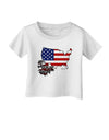 American Roots Design - American Flag Infant T-Shirt by TooLoud-Infant T-Shirt-TooLoud-White-06-Months-Davson Sales