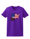 American Roots Design - American Flag Womens Dark T-Shirt by TooLoud-Womens T-Shirt-TooLoud-Purple-X-Small-Davson Sales