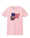 American Roots Design - American Flag Womens T-Shirt by TooLoud-Womens T-Shirt-TooLoud-PalePink-X-Small-Davson Sales