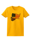 American Roots Design - American Flag Womens T-Shirt by TooLoud-Womens T-Shirt-TooLoud-Gold-X-Small-Davson Sales