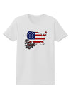 American Roots Design - American Flag Womens T-Shirt by TooLoud-Womens T-Shirt-TooLoud-White-X-Small-Davson Sales