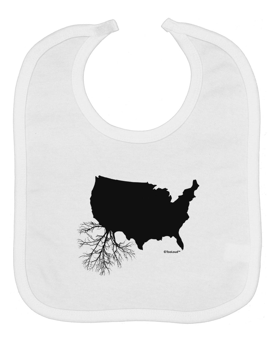 American Roots Design Baby Bib by TooLoud