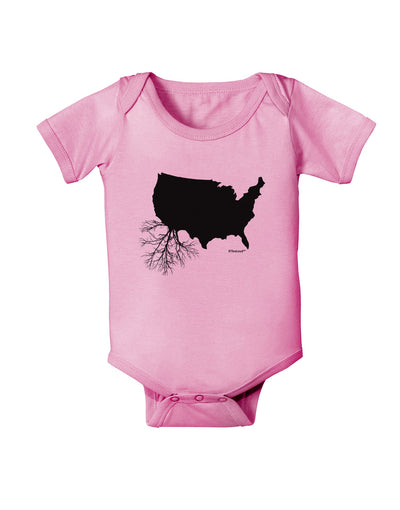 American Roots Design Baby Romper Bodysuit by TooLoud-Baby Romper-TooLoud-Light-Pink-06-Months-Davson Sales