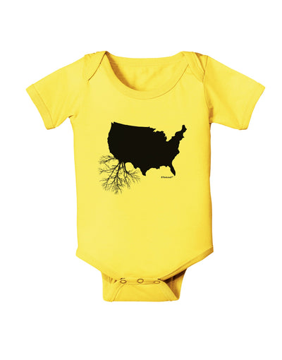 American Roots Design Baby Romper Bodysuit by TooLoud-Baby Romper-TooLoud-Yellow-06-Months-Davson Sales