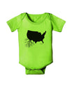 American Roots Design Baby Romper Bodysuit by TooLoud-Baby Romper-TooLoud-Lime-Green-06-Months-Davson Sales