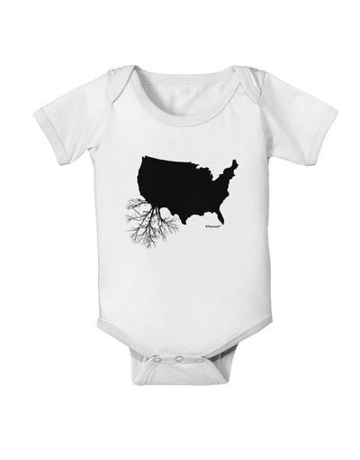 American Roots Design Baby Romper Bodysuit by TooLoud-Baby Romper-TooLoud-White-06-Months-Davson Sales