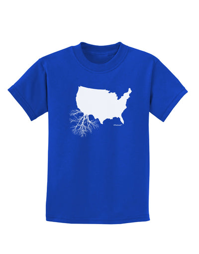 American Roots Design Childrens Dark T-Shirt by TooLoud-Childrens T-Shirt-TooLoud-Royal-Blue-X-Small-Davson Sales