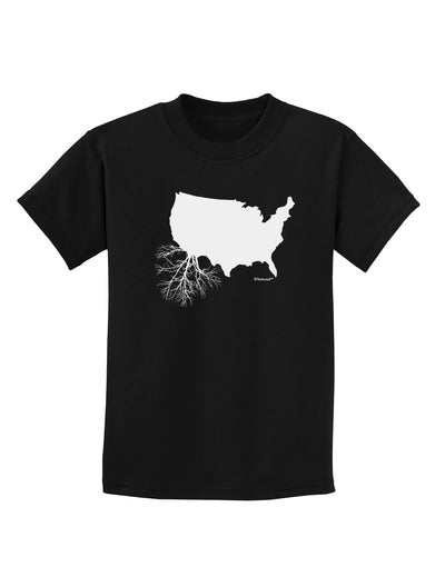 American Roots Design Childrens Dark T-Shirt by TooLoud-Childrens T-Shirt-TooLoud-Black-X-Small-Davson Sales