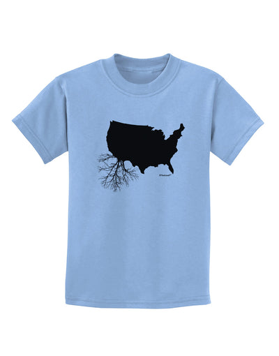 American Roots Design Childrens T-Shirt by TooLoud-Childrens T-Shirt-TooLoud-Light-Blue-X-Small-Davson Sales