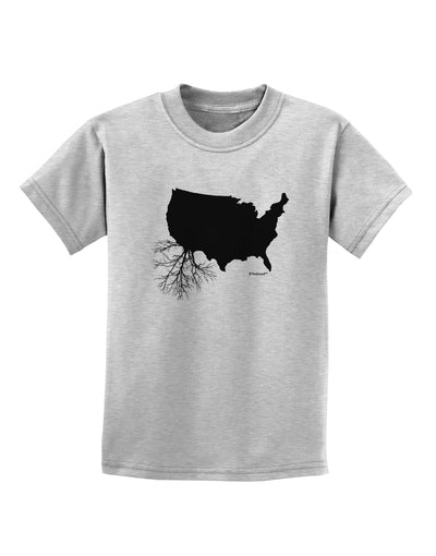 American Roots Design Childrens T-Shirt by TooLoud-Childrens T-Shirt-TooLoud-AshGray-X-Small-Davson Sales