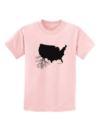 American Roots Design Childrens T-Shirt by TooLoud-Childrens T-Shirt-TooLoud-PalePink-X-Small-Davson Sales