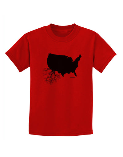 American Roots Design Childrens T-Shirt by TooLoud-Childrens T-Shirt-TooLoud-Red-X-Small-Davson Sales