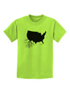 American Roots Design Childrens T-Shirt by TooLoud-Childrens T-Shirt-TooLoud-Lime-Green-X-Small-Davson Sales