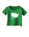 American Roots Design Infant T-Shirt Dark by TooLoud-Infant T-Shirt-TooLoud-Clover-Green-06-Months-Davson Sales