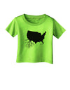 American Roots Design Infant T-Shirt by TooLoud-Infant T-Shirt-TooLoud-Lime-Green-06-Months-Davson Sales